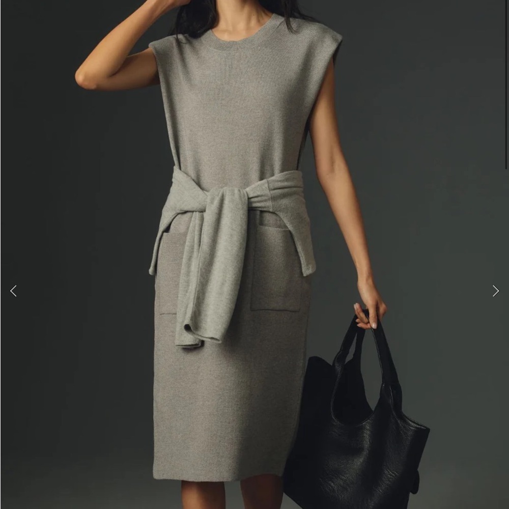 Anthropologie Maeve Muscle Column Midi Dress Size MP